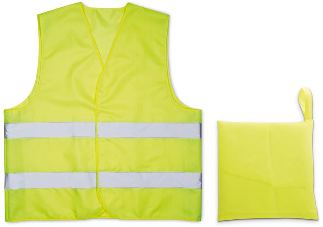 Reflexväst i polyester med logotyp, Företagsgåvor