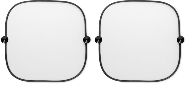 Set 2 pack bil solskydd med logotyp, Företagsgåvor