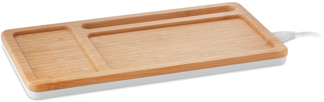 Laddplatta QI för skrivbord sto med logotyp, Företagsgåvor