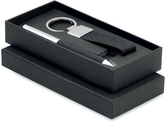 Presentset penna/nyckelring med logotyp, Företagsgåvor