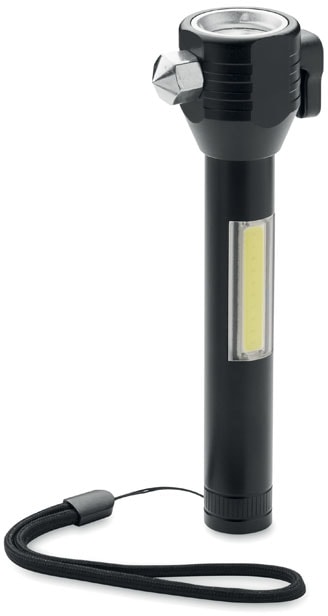 3 i 1 ficklampa/nödhammare med logotyp, Företagsgåvor