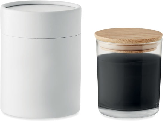 Ljus med vaniljdoft i glas med logotyp, Företagsgåvor