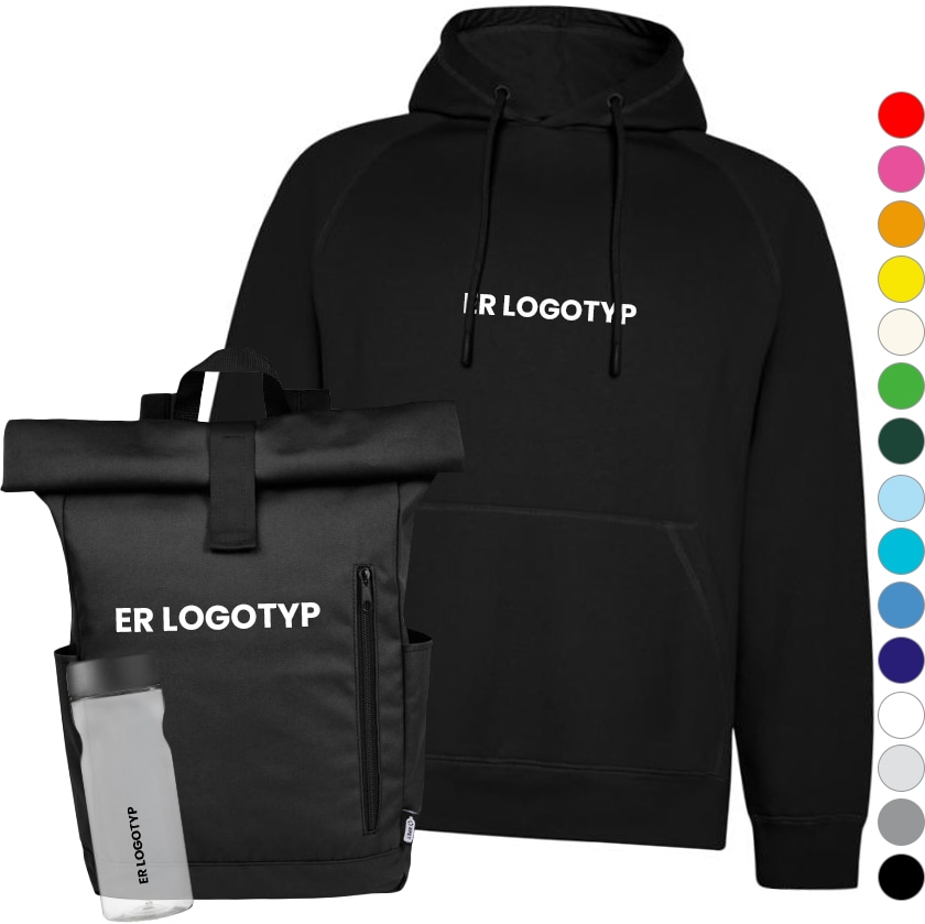 Kick off-kit med tryck - Hållbart val med logotyp, Företagsgåvor