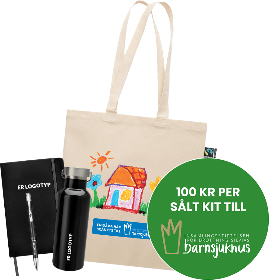 Onboardingkit med tryck - Välgörenhet med logotyp, Företagsgåvor