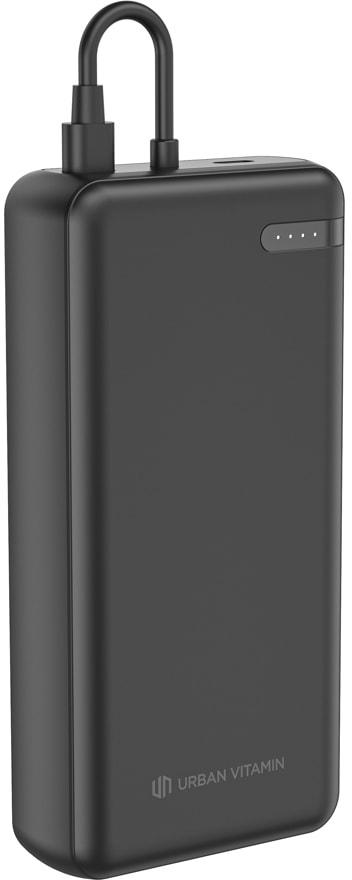 Urban Vitamin Menlo Park RCS rplastic 20.000 20WPD powerbank med logotyp, Företagsgåvor
