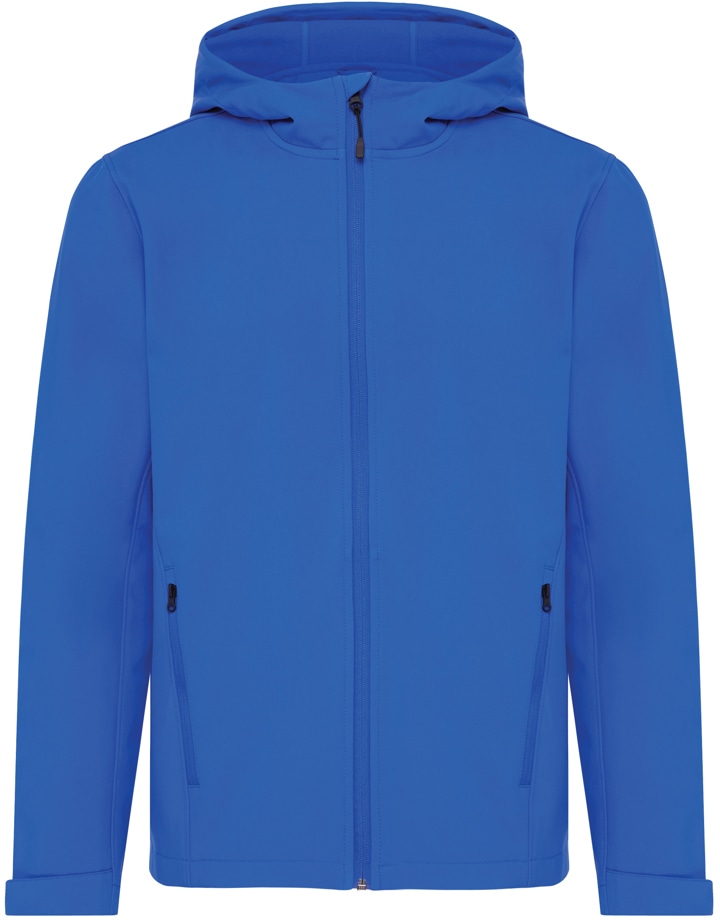 IQONIQ Makalu soft shell herrjacka i återvunnen polyester med logotyp, Företagsgåvor
