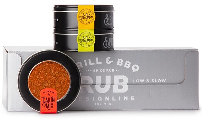 BBQ Gypsy Smoke 3-pack Spice Rub i plåtburkar, Företagsgåvor