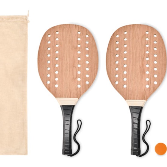 Strandtennisset med logotyp, Företagsgåvor