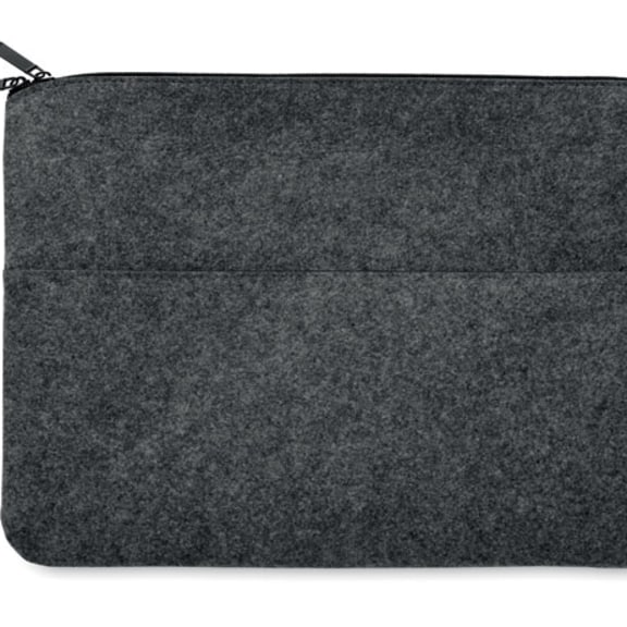 Laptopväska i RPET-filt med logotyp, Företagsgåvor
