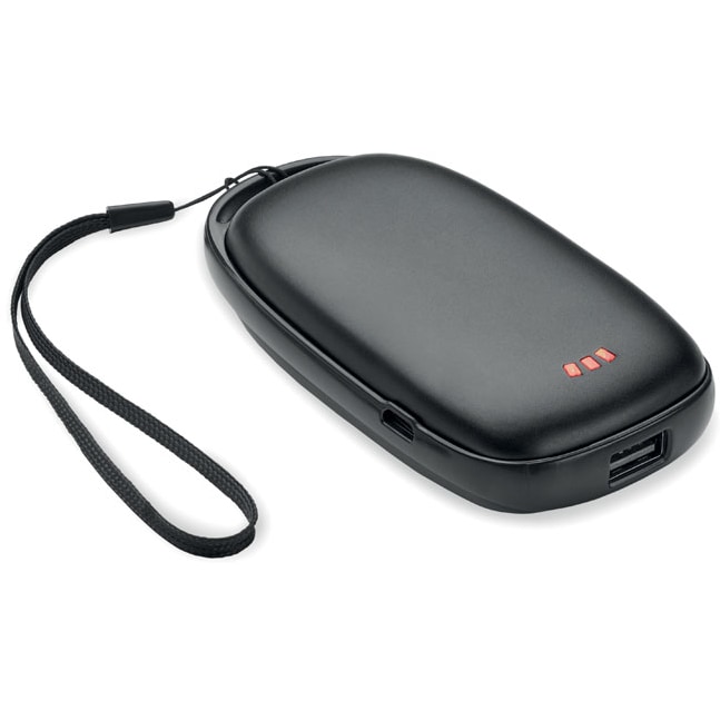 Powerbank/Handvärmare 4000 mAh med logotyp, Företagsgåvor