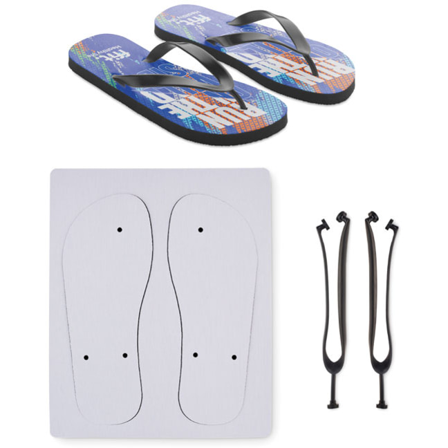 Slippers för sublimering med logotyp, Företagsgåvor