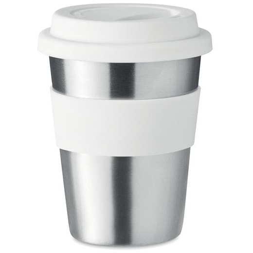 Take away mugg rostfri med logotyp, Företagsgåvor