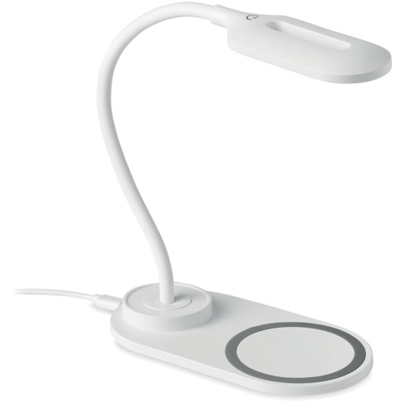 Skrivbordslampa + laddare 10W med logotyp, Företagsgåvor