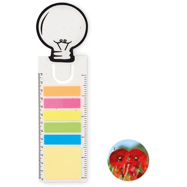 Bokmärken av fröpapper med logotyp, Företagsgåvor