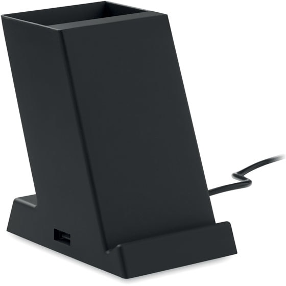 Trådlös laddare 10W i ABS med logotyp, Företagsgåvor