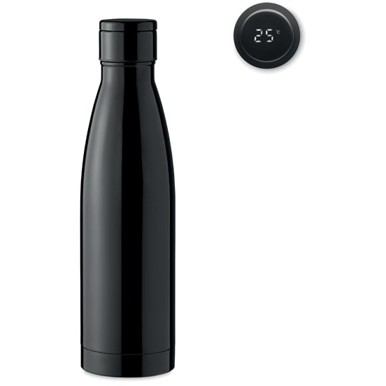 Flaska 500ml med termometer med logotyp, Företagsgåvor