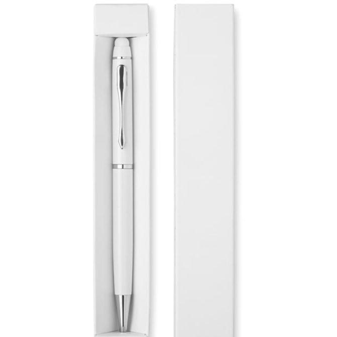 Metallpenna i pappkartong med logotyp, Företagsgåvor