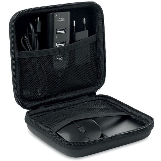 Datortillbehör påse med logotyp, Företagsgåvor