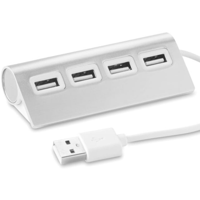 USB hubb med 4 portar med logotyp, Företagsgåvor