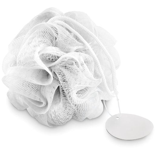 Dusch puff med logotyp, Företagsgåvor