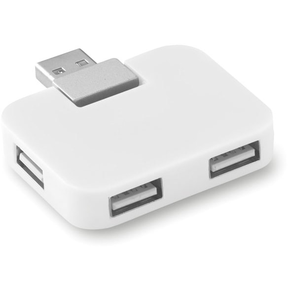 USB-hubb med 4 portar med logotyp, Företagsgåvor