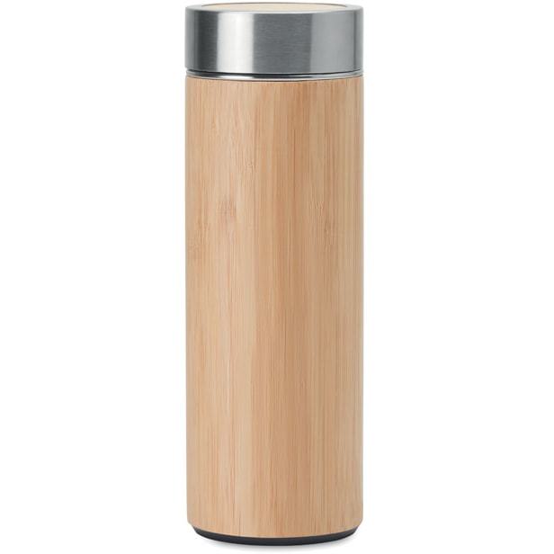 Termos flaska i Bambu med logotyp, Företagsgåvor