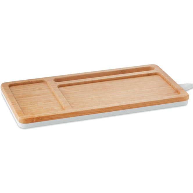 Laddplatta QI för skrivbord sto med logotyp, Företagsgåvor