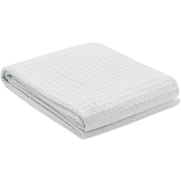 Våffelstickad filt 350 gr/m² med logotyp, Företagsgåvor