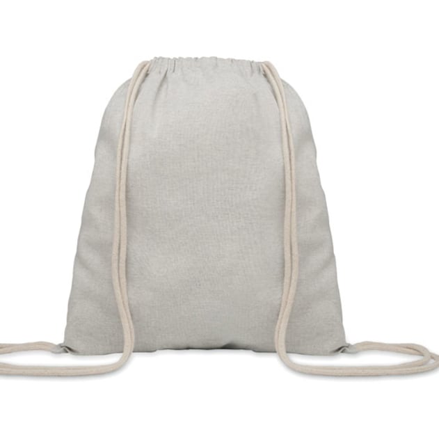 Gymnastikpåse återvunnen bomull med logotyp, Företagsgåvor