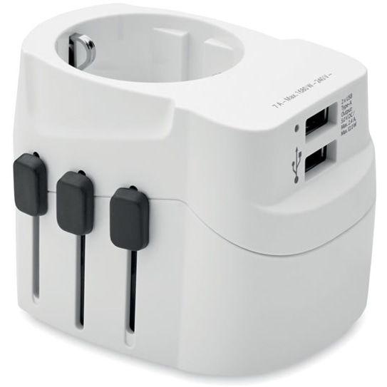 PRO Light 2x USB 3-polig med logotyp, Företagsgåvor