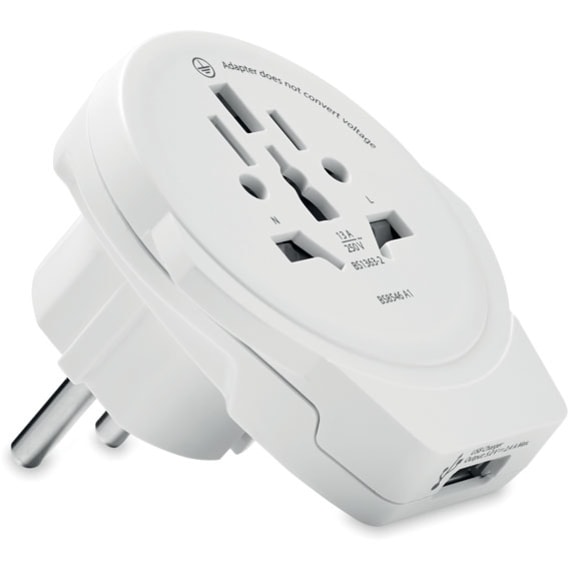 Skross World to Europe USB 12W med logotyp, Företagsgåvor