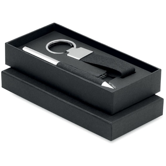 Presentset penna/nyckelring med logotyp, Företagsgåvor