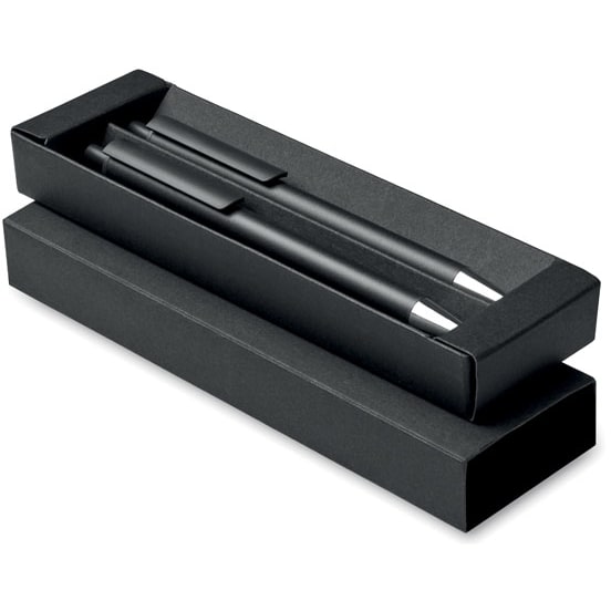 Pennset i återvunnet aluminium med logotyp, Företagsgåvor