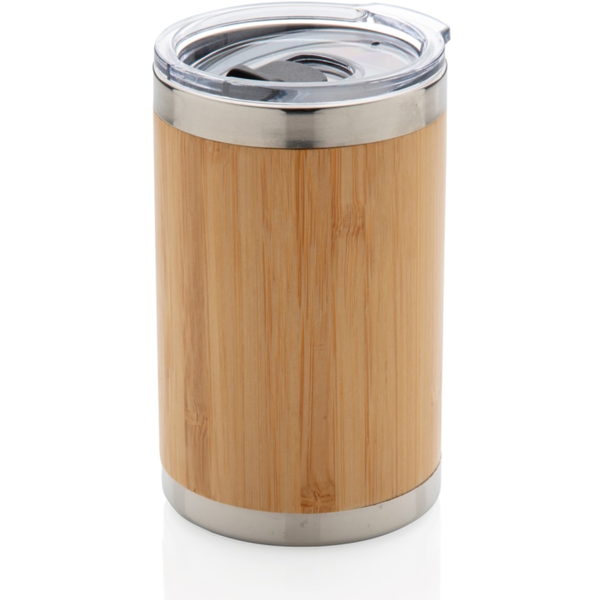 Bambu coffee to go mugg med logotyp, Företagsgåvor
