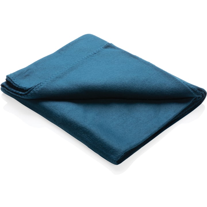 Fleecepläd i fodral med logotyp, Företagsgåvor