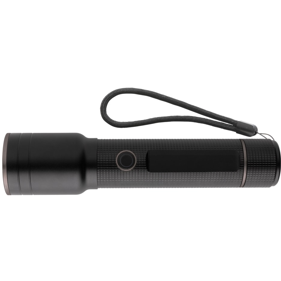 USB-återuppladdningsbar heavy duty ficklampa RCS aluminium med logotyp, Företagsgåvor