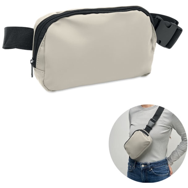 Midjeväska i 210D polyester med logotyp, Företagsgåvor