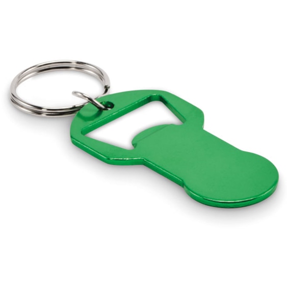 Nyckelring med kapsylöppnare med logotyp, Företagsgåvor